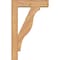 Ekena Millwork Funston Block Smooth Bracket w/ Offset Brace, Western Red Cedar, 5 1/2"W x 20"D x 32"H BKT0604X20X32FST05SWR - alternate 3